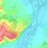 Sérilly topographic map, elevation, terrain