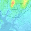 Mill Hill topographic map, elevation, terrain