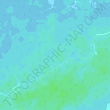 Omo topographic map, elevation, terrain