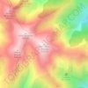 Mont Saint-Honorat topographic map, elevation, terrain