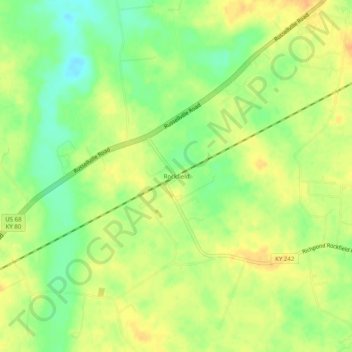 Rockfield topographic map, elevation, terrain