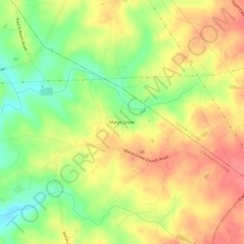 Marys Grove topographic map, elevation, terrain