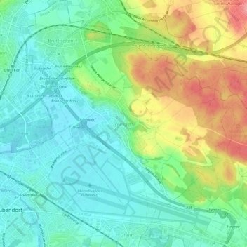 Wangen topographic map, elevation, terrain