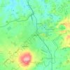 Pukekohe topographic map, elevation, terrain