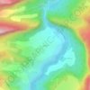Tvishi topographic map, elevation, terrain