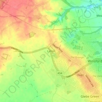 Littler topographic map, elevation, terrain