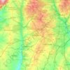 Móstoles topographic map, elevation, terrain