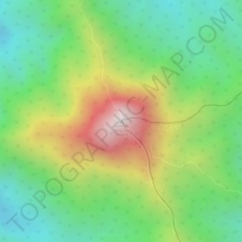 Gunung Yong Yap topographic map, elevation, terrain