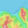 Playa de Laga topographic map, elevation, terrain