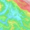 Buzet topographic map, elevation, terrain