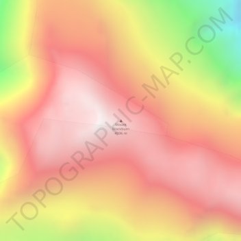 Mount Blackburn topographic map, elevation, terrain