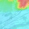 La Derouette topographic map, elevation, terrain