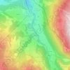 Les Margagnes topographic map, elevation, terrain