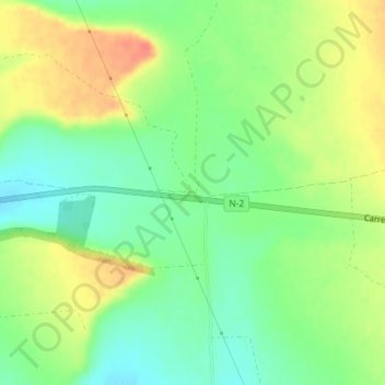 Ventas del Rey topographic map, elevation, terrain