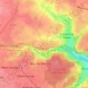 Les Monts Trottins topographic map, elevation, terrain