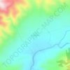 Descanse topographic map, elevation, terrain
