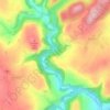 Thor's Cave topographic map, elevation, terrain