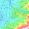 Baabda topographic map, elevation, terrain