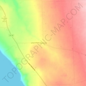 Black Rock topographic map, elevation, terrain
