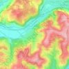 Bennes-Bas topographic map, elevation, terrain