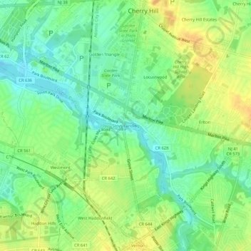Stoys Landing topographic map, elevation, terrain