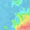 Goas Trez topographic map, elevation, terrain