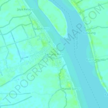 Samuda Kota topographic map, elevation, terrain