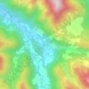 Sérac d'Ustou topographic map, elevation, terrain