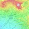 Izalco topographic map, elevation, terrain