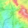 Lydiate Ash topographic map, elevation, terrain