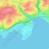 Grand Kerjean topographic map, elevation, terrain