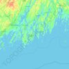Five Islands topographic map, elevation, terrain