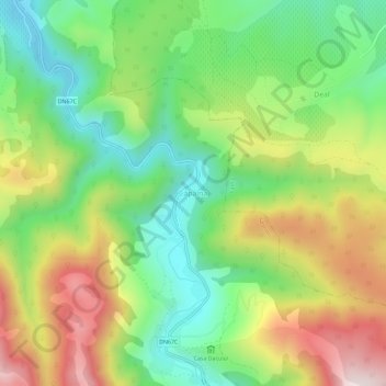 Căpâlna topographic map, elevation, terrain