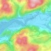 Penmaen-pŵl topographic map, elevation, terrain