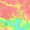Truda topographic map, elevation, terrain