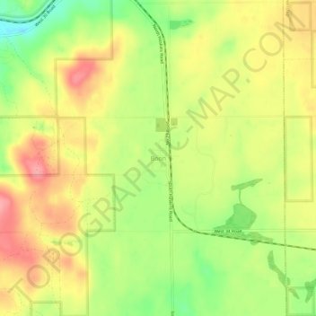 Boon topographic map, elevation, terrain