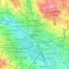 Wigan topographic map, elevation, terrain