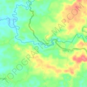 Kunduran topographic map, elevation, terrain