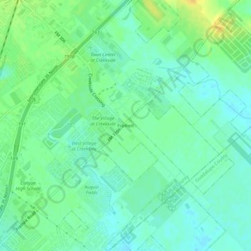 Freiheit topographic map, elevation, terrain