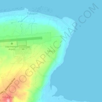 Moog topographic map, elevation, terrain