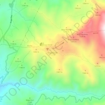 Pepellash topographic map, elevation, terrain