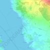 Fažana topographic map, elevation, terrain