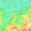 Esher topographic map, elevation, terrain