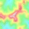 Gothics topographic map, elevation, terrain