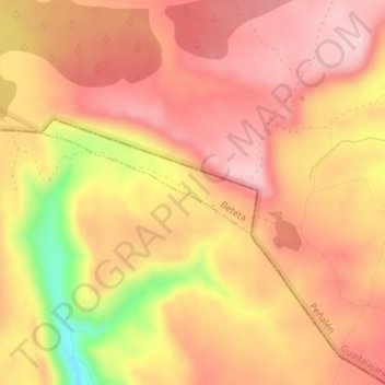 Los Tormillos topographic map, elevation, terrain
