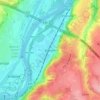 Wandre topographic map, elevation, terrain