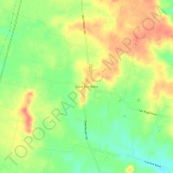 Sugar Tree Ridge topographic map, elevation, terrain