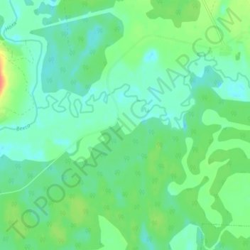 Заря topographic map, elevation, terrain