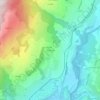 Les Nevières topographic map, elevation, terrain