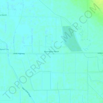 Blue Moon Ranch topographic map, elevation, terrain